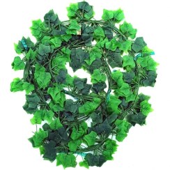 تصویر گل مصنوعی مدل ریسه برگ انگور دوشاخه طرح لمسی مجموعه 12 عددی 