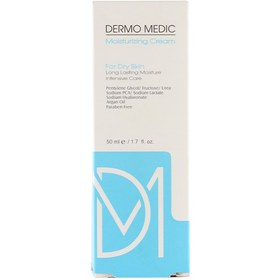 تصویر کرم مرطوب کننده درمومدیک مناسب پوست خشک حجم 50 میل Dermo Medic Moisturizing Cream for Dry Skin 50ml