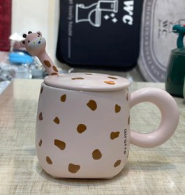 تصویر ماگ سرامیکی طرح زرافه mug