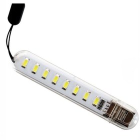 تصویر لامپ USB مدل ۸ بزرگ LED 