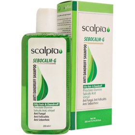 تصویر شامپو ضدشوره موهای چرب اسکالپیا Scalpia Sebocalm-G Anti Dandruff Shampoo 200 ml