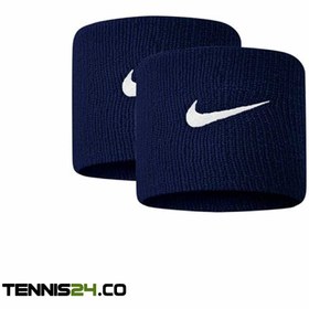 تصویر مچ بند تنیس نایک Nike Swoosh- سرمه ای Nike Swoosh Wristbands Navy Blue