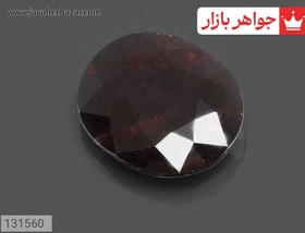 تصویر نگین یاقوت آفریقایی قرمز الماس تراش کد 131560 