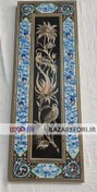 تصویر تابلو قلم زنی سایز 10-45 با قاب مینیاتور طرح گل و مرغ سبک مشبک کد 101برند قلمستان - بازار فوری Engraving board size 10-45 with miniature frame- flower a​nd chicken design- mesh style- code 101- Qalamestan bra​nd