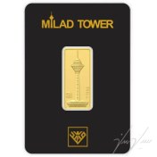 تصویر شمش طلا ۰.۸ گرم ۲۴ عیار محمد برج میلاد 