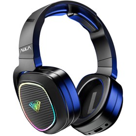 تصویر هدست گیمینگ AULA F608 RGB AULA F608 Bluetooth Wireless + Wired Dual Mode Gaming Headset