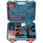 تصویر کیت دریل شارژی RS-8613 رونیکس (19 پارچه) Cordless drill kit RS-8613 ronix