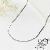 تصویر زنجیر نقره ماری مردانه 