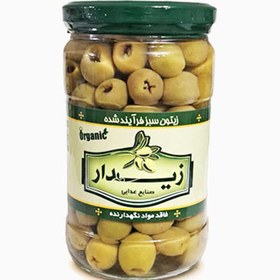 تصویر زیتون بی هسته ارگانیک 700گرم زیدار Zidar organic pitted olives 700g