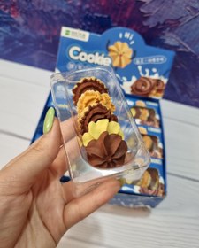 تصویر یک عدد پاک کن فانتزی طرح کوکی بیسکوییت شیرینی Eraser cookie