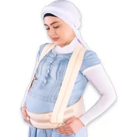 تصویر شکم بند دوران بارداری با بند شانه‌ای تن یار tanyar maternity belt