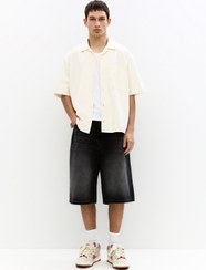 تصویر شلوارک مردانه فاق نرمال راسته | پول اند بیر Pull & Bear 3697505 