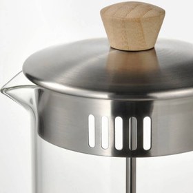 تصویر فرنچ پرس شیشه‌ای ایکیا 365+ بامبو ۱ لیتر 