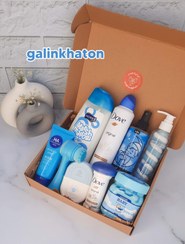 تصویر پک هدیه مراقبتی و خوشبو زنانه | خرید پک کادویی آرایشی و بهداشتی لاکچری - پک آبی Luxury Women’s Gift Sets | Skincare, Fragrance & Beauty Care Packages