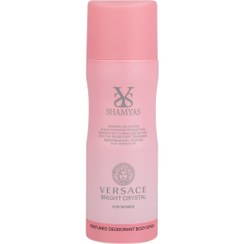 تصویر دئودورانت زنانه Versace Bright Crystal حجم 200میل شمیاس Shamyas Versace Bright Crystal Deodorant For Women 200ml