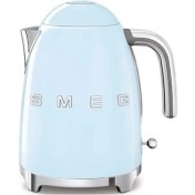 تصویر کتری برقی اسمگ رنگ آبی پاستلی مدل KLF03 smeg kettle KLF03