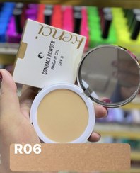 تصویر پنکیک کنسی مدل آرگان و آلوئه ورا SPF8 شماره R06 رنگ برنز تیره KENCI ARGAN AND ALOEVERA COMPACT POWDER NUMBER R06