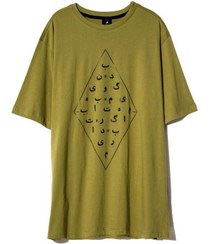 تصویر تی شرت مردانه یقه گرد نخی سبز ویمانا 