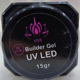 تصویر بیلدر ژل کاشت ناخن وی اس اس VSS رنگ صورتی ۳۰ گرمی 