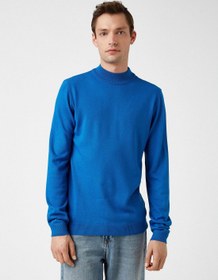 تصویر ژاکت بافتنی یقه نیمه‌چین برند Koton Knitwear Sweater Half Turtle Neck