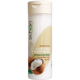 تصویر شامپو بدن شون Coconut And Milk ا Schon Coconut And Milk Extract Refreshing Body Wash Schon Coconut And Milk Extract Refreshing Body Wash