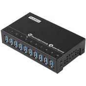 تصویر هاب ۱۰ پورت فلزی USB3.0 Sipolar 