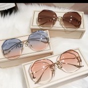 تصویر عینک آفتابی خاص زنانه چندضلعی 