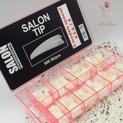 تصویر تیپ کاشت ناخن شیری برند سالن - پرمصرف Nail tips Salon