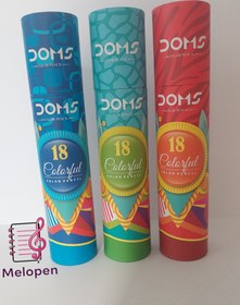 تصویر مدادرنگی 18رنگ DOMS لوله ای 