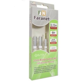 تصویر تبدیل فرانت (Faranet) مدل 1 به 2 صدا فیشFN A2F2W سایز 3.5mm 