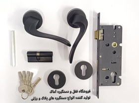 تصویر دستگیره در مدل رزت سویچی (اتاق )( پک کامل اتاقی ) کد ۱۱ - مشکی 