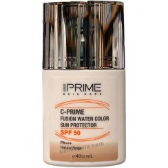 تصویر فلوئید ضد آفتاب رنگی فیوژن واتر ویتامین سی پریم - بژ طبیعی Prime C Fusion Water Sun Protector Natural Beige