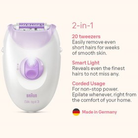 تصویر اپیلاتور براون مدل SE3000 سری ۳ 