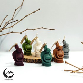 تصویر شمع آغوش - آبی یخی hug candle