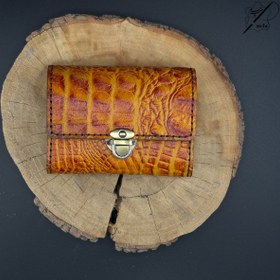 تصویر جاکارتی چرم طرح کروکدیل 