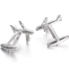 تصویر دکمه سردست Airplane Cufflinks SB003 