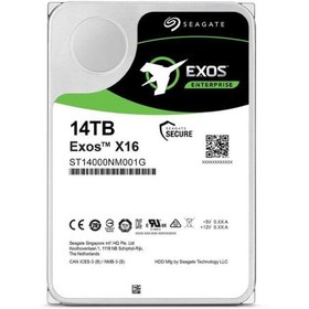 تصویر هارد اینترنال سیگیت مدل Exos X16 ST14000NM001G با ظرفیت 14 ترابایت 14TB / 3.5 اینچ / SATA III (6 GB/s)7200