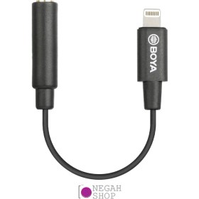 تصویر کابل تبدیل میکروفون بویا BOYA BY-K8 3.5mm trs to Lightning Cable 