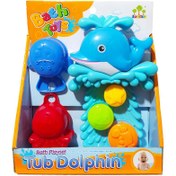 تصویر اسباب بازی فواره زن (آب پاش) حمام دلفین Sun Like ا baby toy spray water Octopus code:87001 baby toy spray water Octopus code:87001