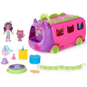 تصویر ست بازی اتوبوس جشن پرفکت گابی برند gabby's dollhouse Gabby's Dollhouse Purrfect Party Bus Playset