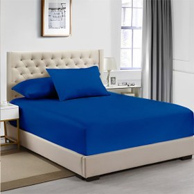 تصویر نیم ست ملحفه سرمه ای 