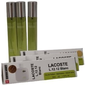 تصویر عطر جیبی مردانه سوئیس آرمی مدل Lacoste L.12.12 Blanc حجم 35 میلی لیتر 