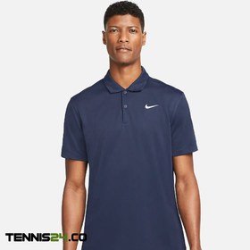 تصویر پلوشرت تنیس مردانه نایک NikeCourt Dri-FIT- سرمه ای 