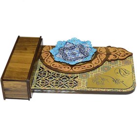 تصویر تندیس و ان یکاد با بشقاب مینا 