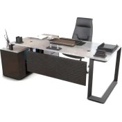 تصویر میز مدیریت پایه فلزی دکو شیک 