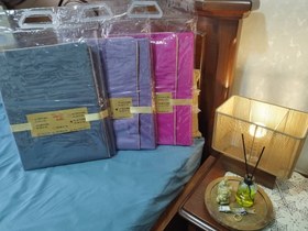 تصویر نیمست یکنفره و دونفره کتان نخ ساده ترک مغزی دوزی - نیمست دونفره عرض ۱ Bedsheets