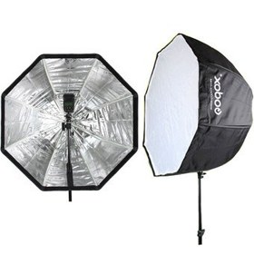 تصویر اکتا باکس چتری 80 سانتی متر گودگس Godox 80cm Portable Octa Umbrella Softbox for Speedlight 