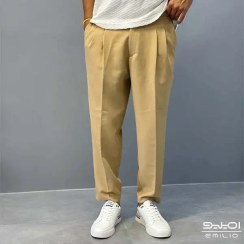 تصویر شلوار ورزشی مام فیت کد 009 کرمی 