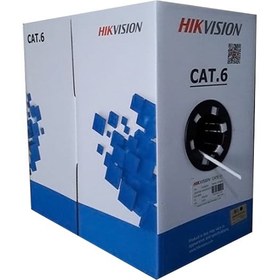تصویر کابل شبکه 305 متر مس هایک ویژن مدل Hikvision DS-1LN6-UE-W Cat 6 UTP CU Indoor ا Hikvision DS-1LN6-UE-W Cat 6 UTP CU Indoor Cable Hikvision DS-1LN6-UE-W Cat 6 UTP CU Indoor Cable