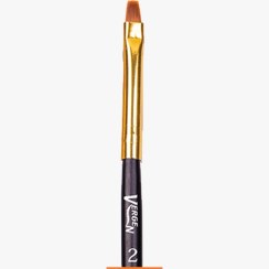 تصویر براش گریم سرصاف D102 سایز 2 ورژن Vergen D102 Makeup Brush Size 2